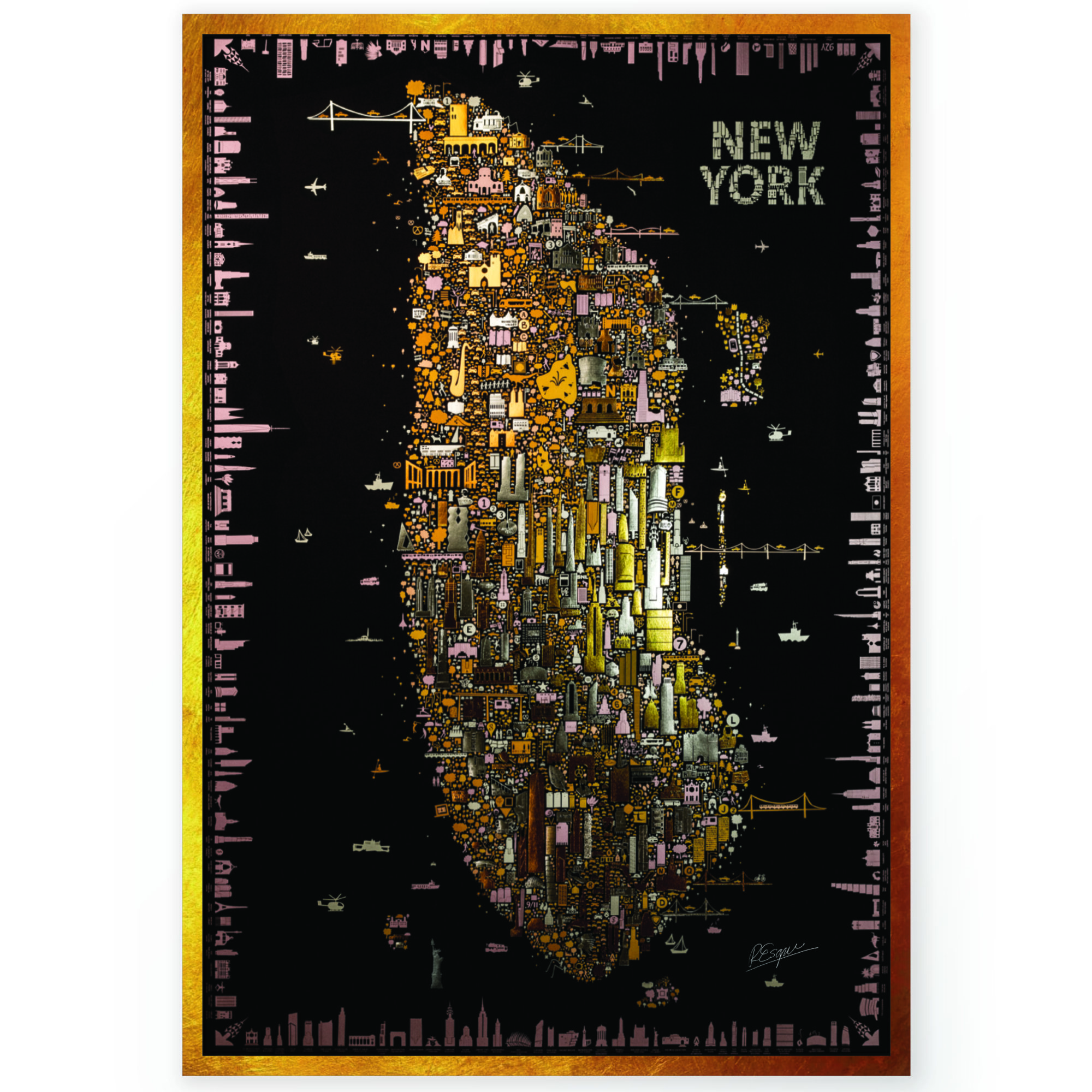 New York Buildings Poster
