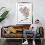 Alfalfa New York Queens Poster Artwork For Home and Office Walls Designer Wall Art of Trendy Colorful NYC Neighborhood Map City Fashion Decor Large Vintage Travel Paper Posters Perfect Housewarming Holiday Gift Souvenir Prints for Bedroom Kitchen