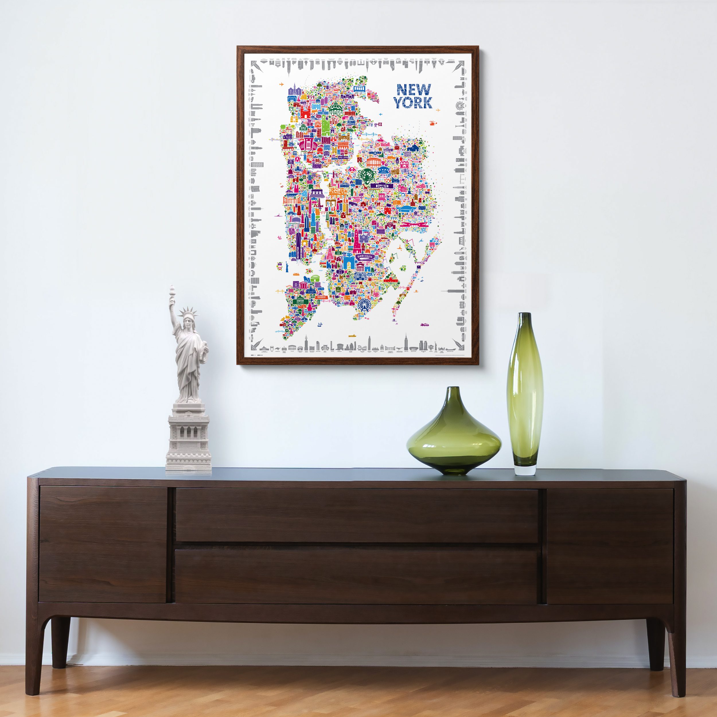 alfalfa new york iconic NYC boroughs poster map print wall art teen room home office rustic apartment travel trendy new york paper decorations unique paintings farmhouse NY modern hanging bathroom cool minimalistic picture vintage colorful souvenir